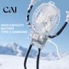 Bendable Leg Desk Fan Octopus Suction Cup Mini Fan, Flexible Legs Clip with 3 Multi Functional Portable Speed, Quiet USB Rechargeable