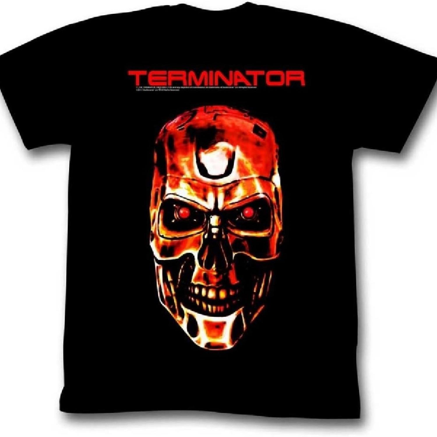 

A&E Designs Terminator Shirt Fire Skull T-Shirt_1 XXXXXL