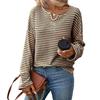 Casual Loose Striped Blouses For Women Fashion 2025 Autumn Vintage Women's Oversized Shirts And Blouses Elegant Youth Female Top