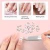 ANGNYA Dotting Tool Nail Art, 5-IN-1 Ballpoint Pen Design Nail Dotting Tool for Painting with Size Marking and Pressing Head, Nail Tools for Nail Art