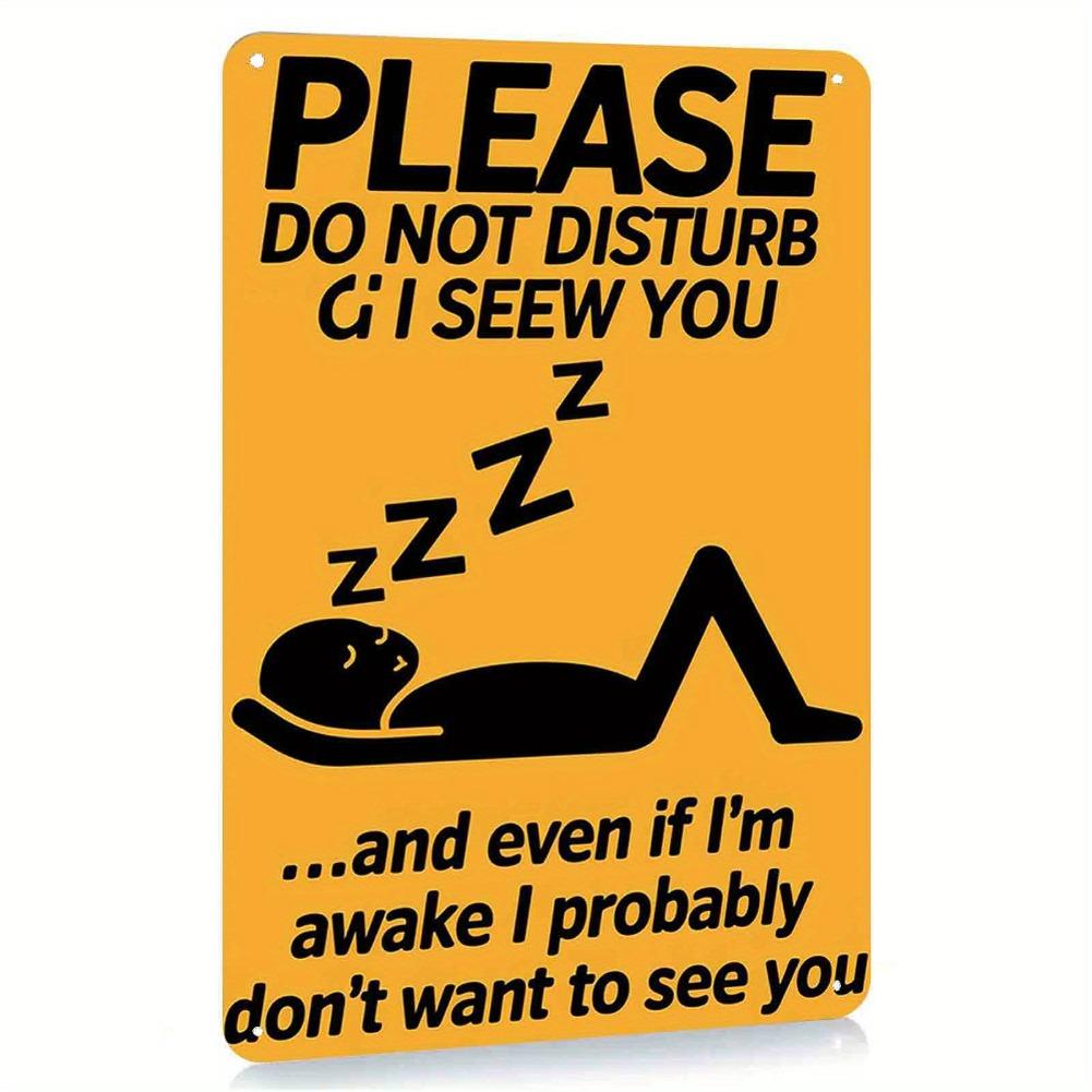 

2D Flat, Vintage Please Do Not Disturb, I See You Metal Sign - Waterproof, Easy to Hang, Ideal for Home, Cafe, Garage Decor 20x30cm（7.8x11.8inch）