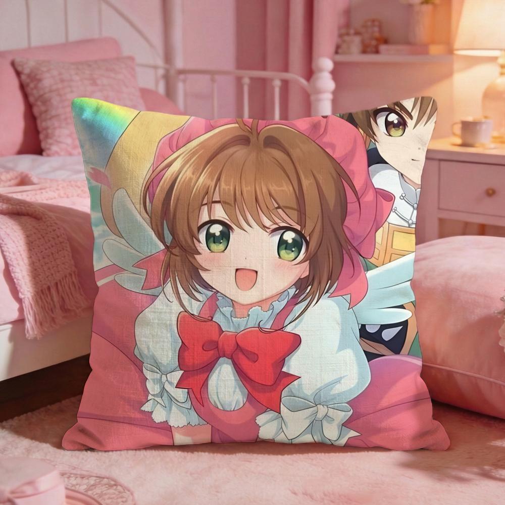 CCardcaptor SakuraS Anime Cushion Cover Premium Comfort Reversible Pillow Cove Two In One Design For Any Room  Car Interior