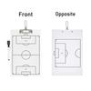 1 Set Soccer Dry Erase Coaching Scoreboard with Erasable Pen & Pen Holder Professional Double-sided for Coaches Football Referee