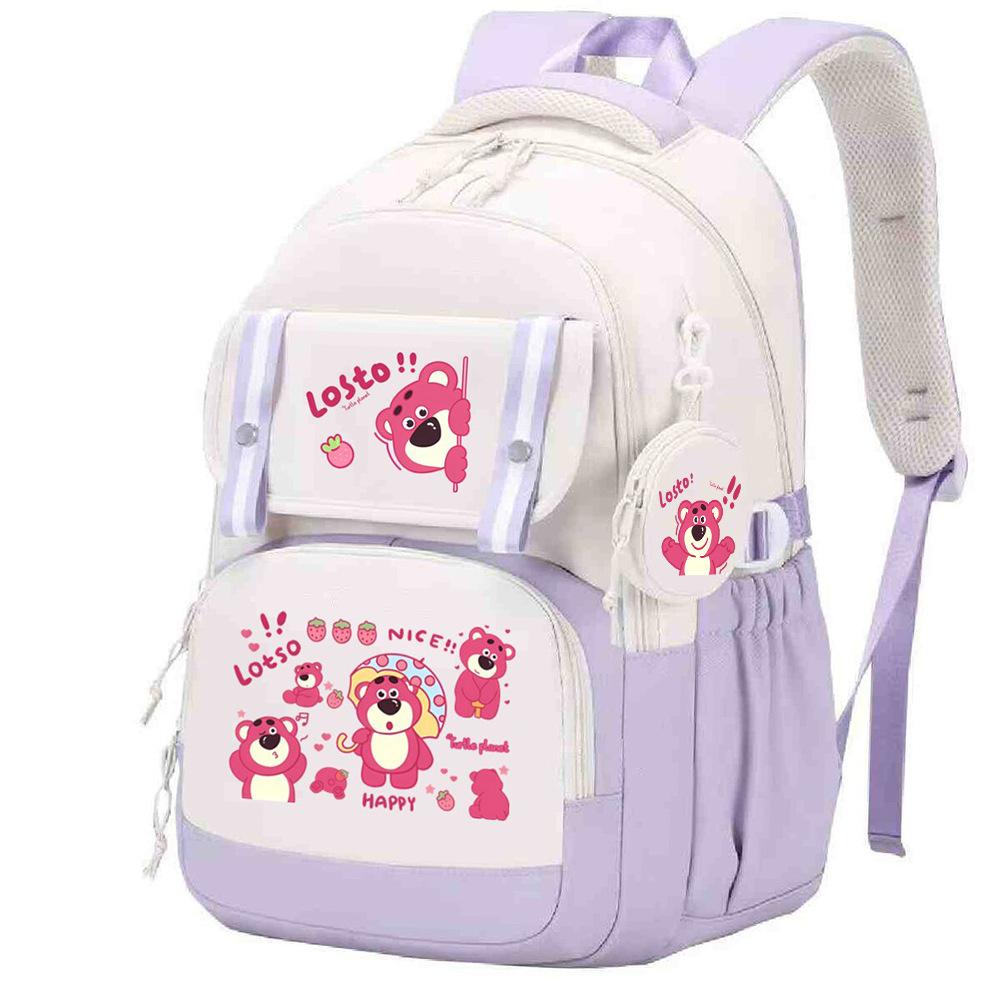 Cute Children's School Bag Lightweight Ridge Protection Elementary School Students Grades 3-6 Junior High School Students Burden Reduction Backpack