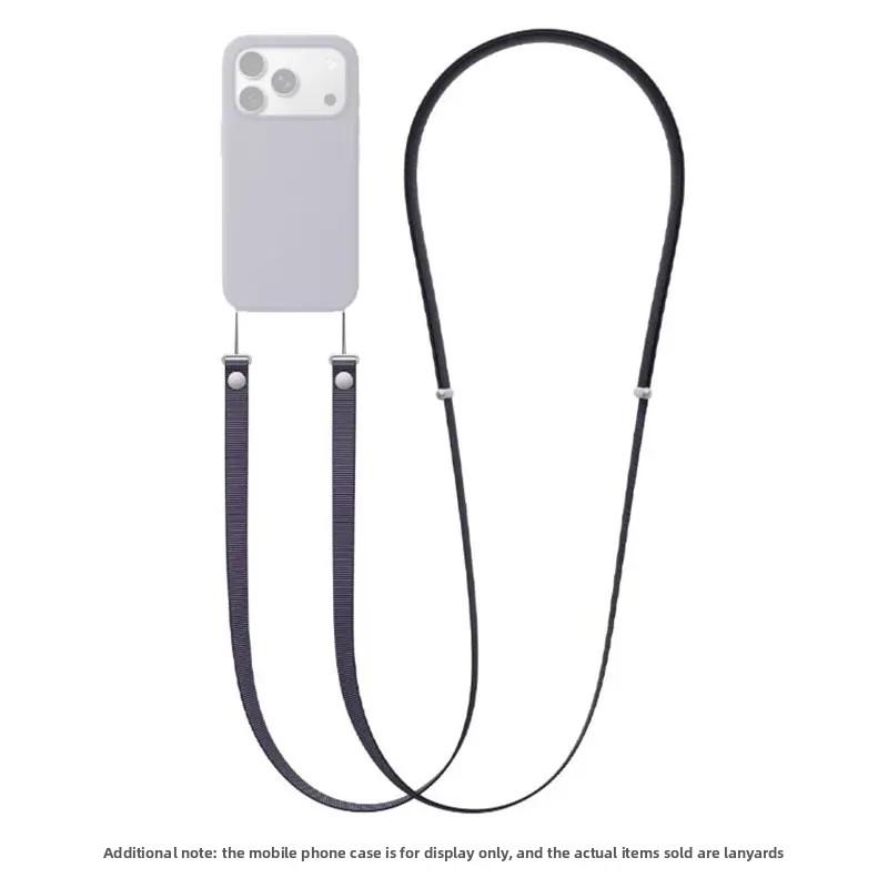Prémiový magnetický pletený popruh pro originální iPhone 17 Pro Max 17 Air Phone crossbody šňůrka proti ztrátě Apple popruh