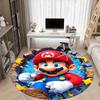 1 szt. Okrągły dywanik biurowy Mario Adventure, pod krzesła biurowe, do sypialni, salonu, wystrój domu a1022259
