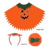 Adult Halloween Pumpkin Cape Costume Set
