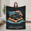 Monster Trucks Are My Jam Flannel Blanket Winter Super Warm Throw Girls Boys Bedroom Street Trend Bedspread Sofa Bed Cover