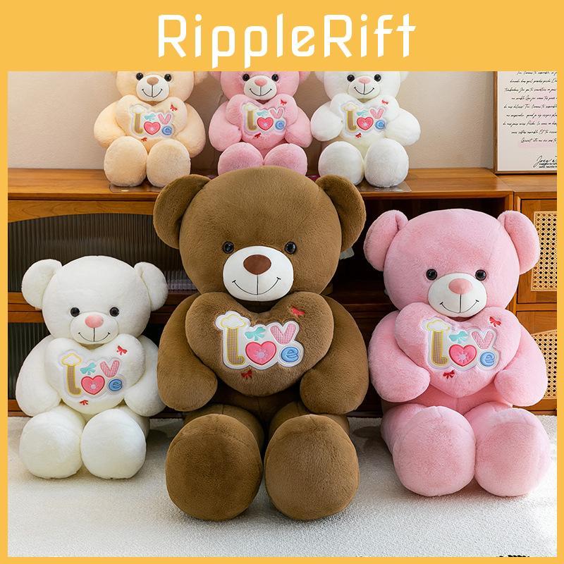 Love Heart Bear Plush Toy With Soft Pp Cotton For Gift Giving And Bed Decoration