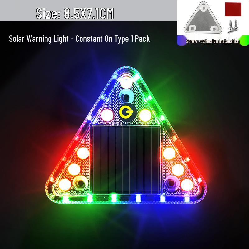 

Solar-Powered Aircraft Tail & Car Rear Bumper Strobe Warning Light with Multicolor Breathing Effect for Electric Vehicles
