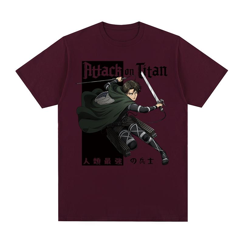 Attack On Titan Rival AckerUnisex Levi Vintage Tshirt Hip Hop Streetwear Graphic Cotton Unisex T shirt New Tee Tshirt Womens Tops