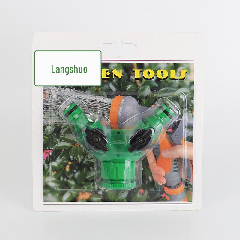 Faucet Connector 1-to-2 Plastic Tee Quick Connector Three-Way Diverter.