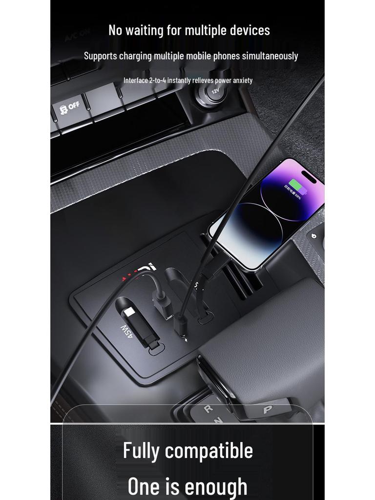 120W Super Fast Q5L Car Wireless Charger Expansion Dock & Interior Modification Accessory