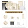 HANDUNYOU Cream White Dinnerware Set