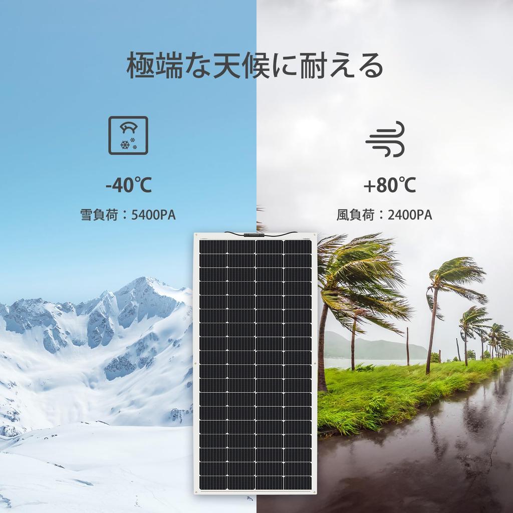 Renogy Flexible Solar Panel 200W 20V 10A Monocrystalline High Flexibility High Conversion Rate Foldable Lamination PERC Technology High Durability