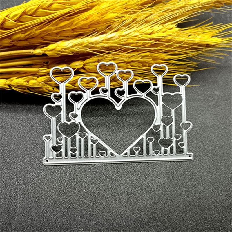 Heart Metal Cutting Dies Stencil Scrapbooking Photo Album Card Paper Embossing Craft DIY