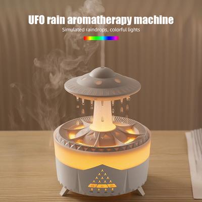 Rain Cloud Humidifier Water Drip 350ml Large Capacity Timer Cool Mist Essential Oil Diffuser with 7
