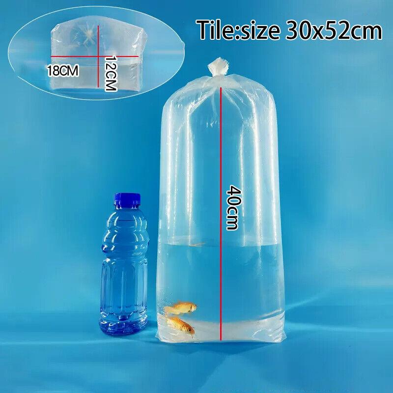 10Pcs Transparent Aquarium Breathing Bags Breather Bags Transport Longlife Fish Shrimp Leak Proof Plastic Packing Bags