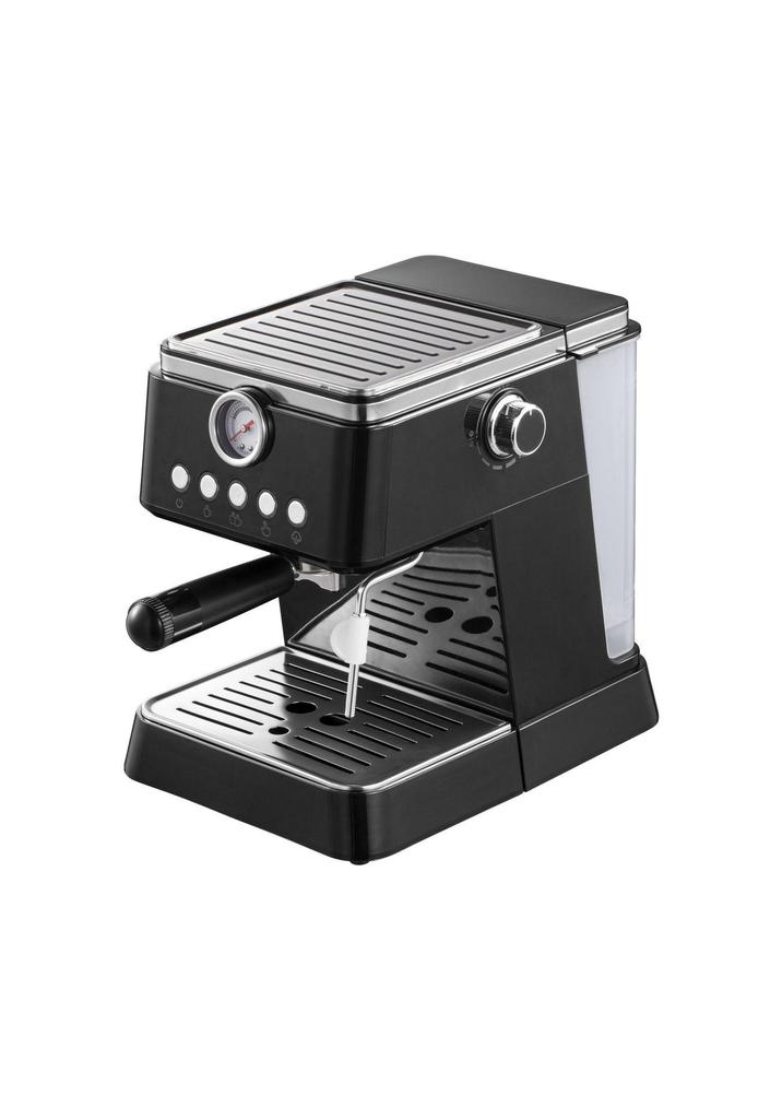 Kompakte halbautomatische italienische Espressomaschine mit Hochdruckextraktion und Milchaufschäumer für Zuhause oder das Büro