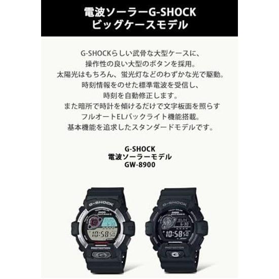 Casio Wristwatch G-Shock Domestic Genuine Product Radio Solar GW-8900-1JF Mens Black