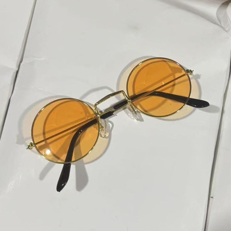 

Детские ретро круглые светоотражающие солнцезащитные очки - стиль Little Monk