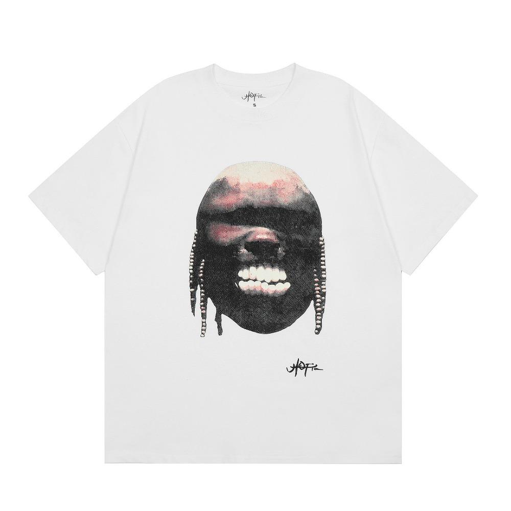 GLYDE Cactus Utopia Joint Album Printed Short Sleeve Summer Casual Round Neck Y2k Men Clothed Oversized T-shirt