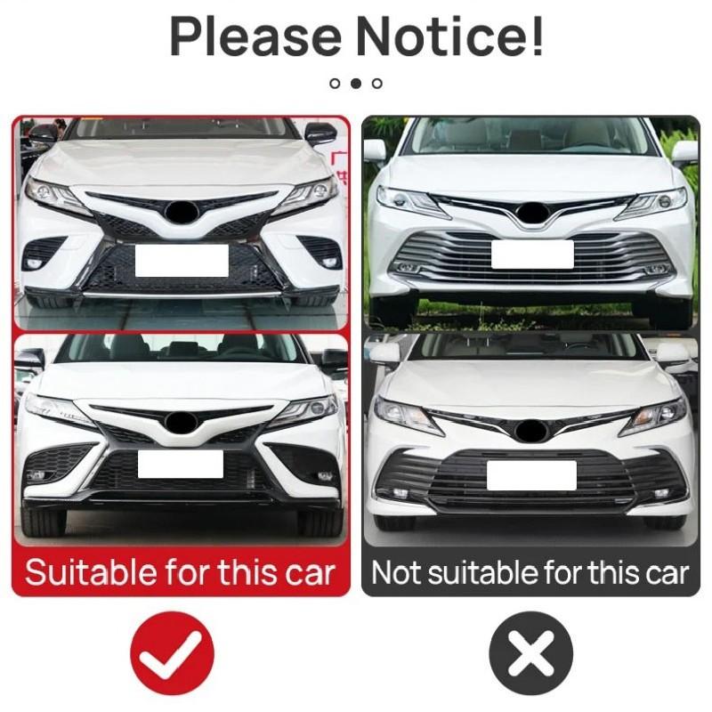 For Toyota Camry 70 XV70 2018~2026 Hybrid Car Front Bumper Mesh Center Grille Grill Frame Moulding Strips Decoration Accessories