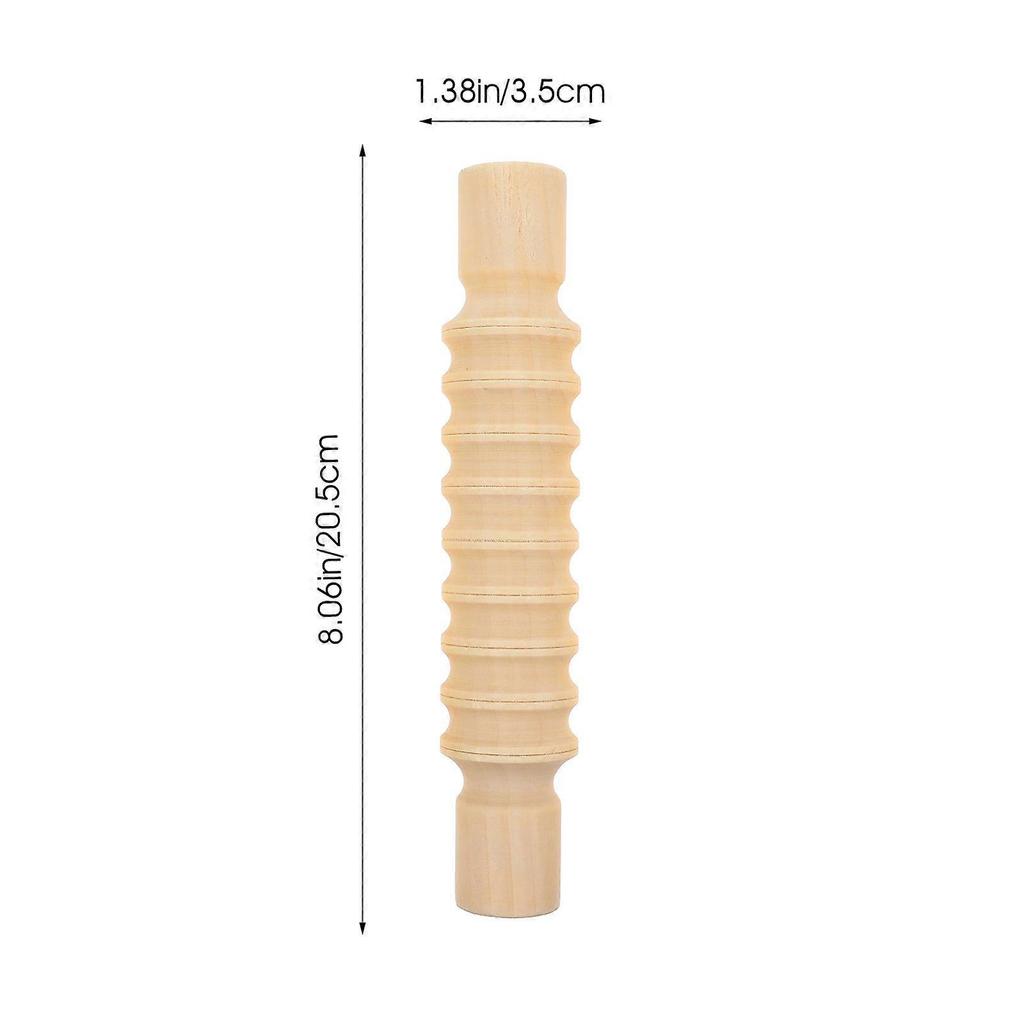 Handmade Wooden Rolling Pin For Dough And Clay Projects With Smooth Edges 3Pcs