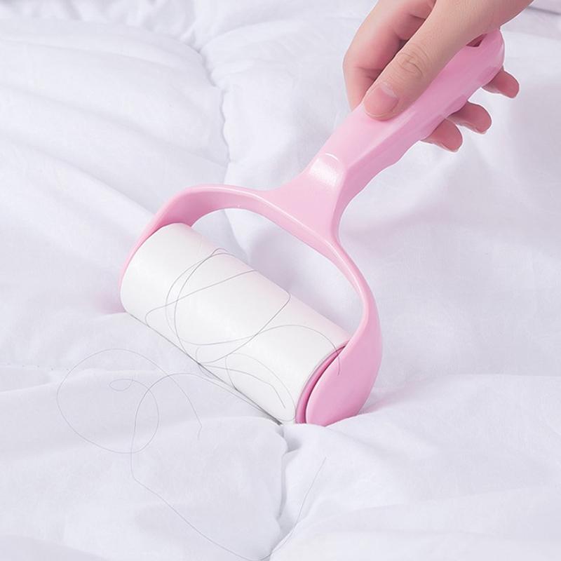 Portable Washable Roll Cleaner Lint Sticky Roll Pet Hair Fluff Dust Remover