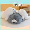 Entzückendes Großes Seelöwen-Plüschtier Weiches Stofftierkissen für Gemütlichen Komfort