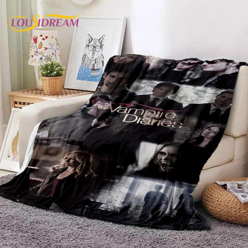 3D Latest The Vampire Diaries Damon Salvatore Soft Flannel Blankets,Throw Blanket Comfortable Blanket for Beds Sofa Home Bedroom