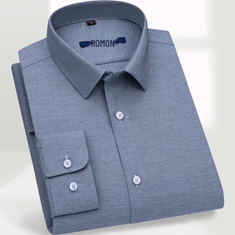 

Romon Men s Business Casual Long-Sleeve Shirt 41