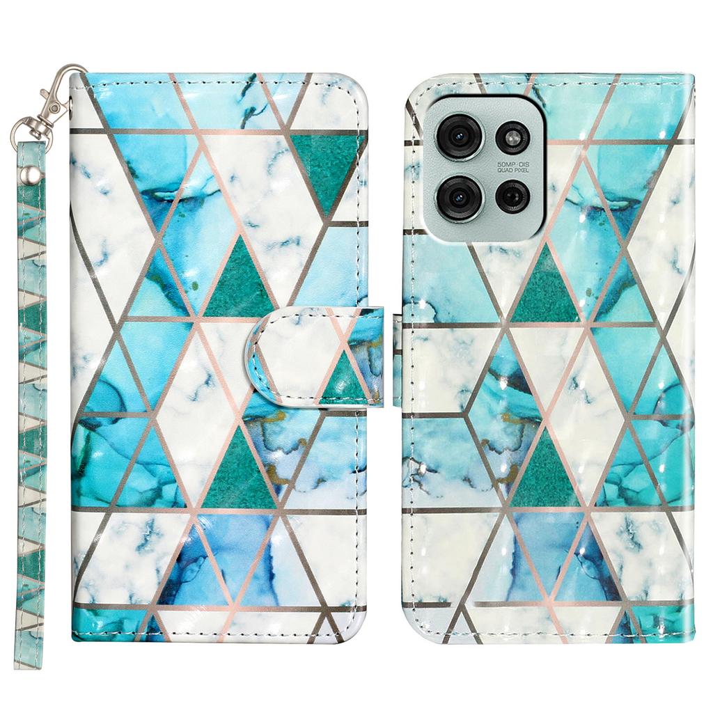 For Motorola Moto G75 5G Case 3D Pattern Printed Phone Leather Phone Cover