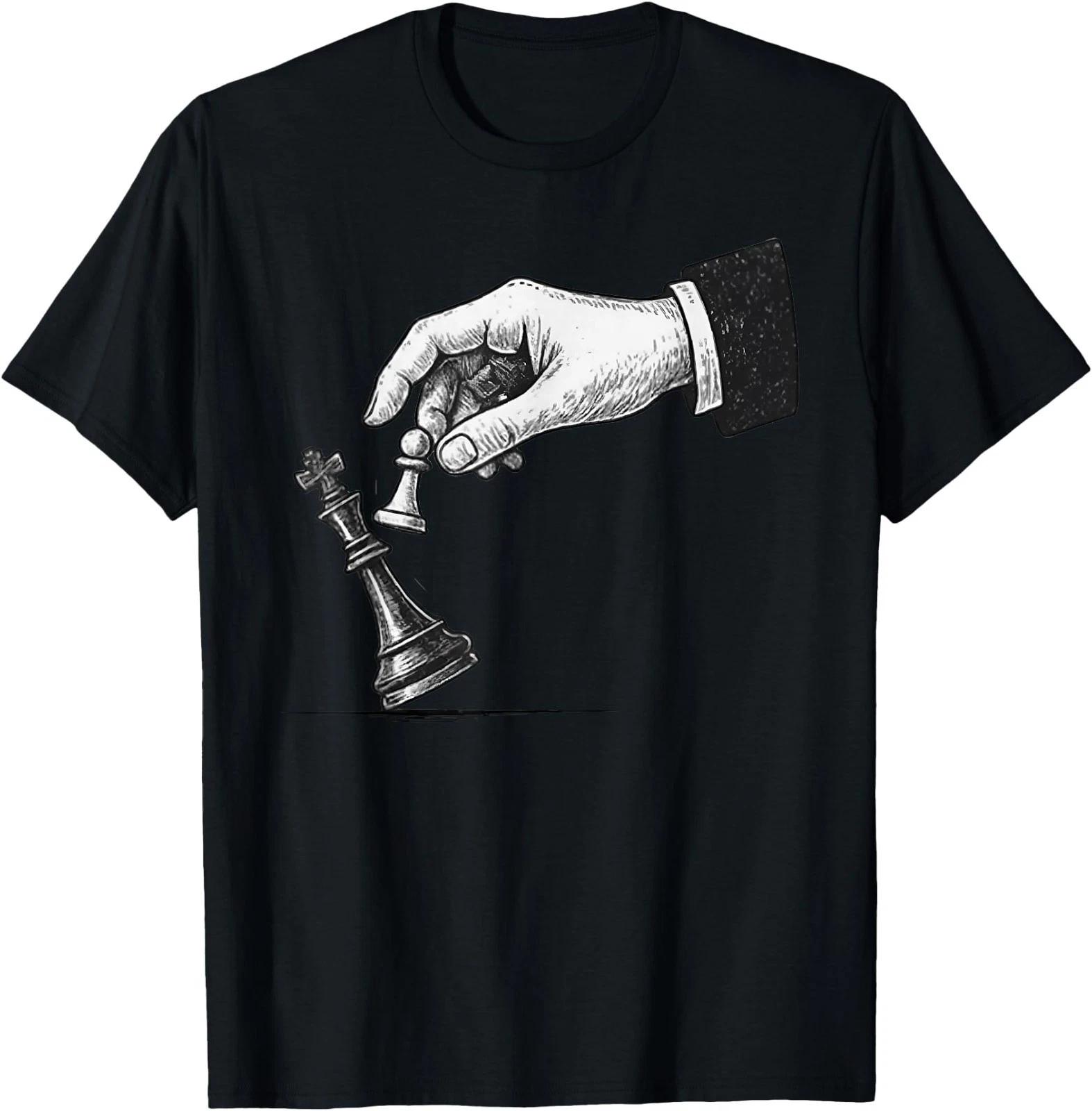 No King and Pawn Chess Strategy Success Motivation T-Shirt M