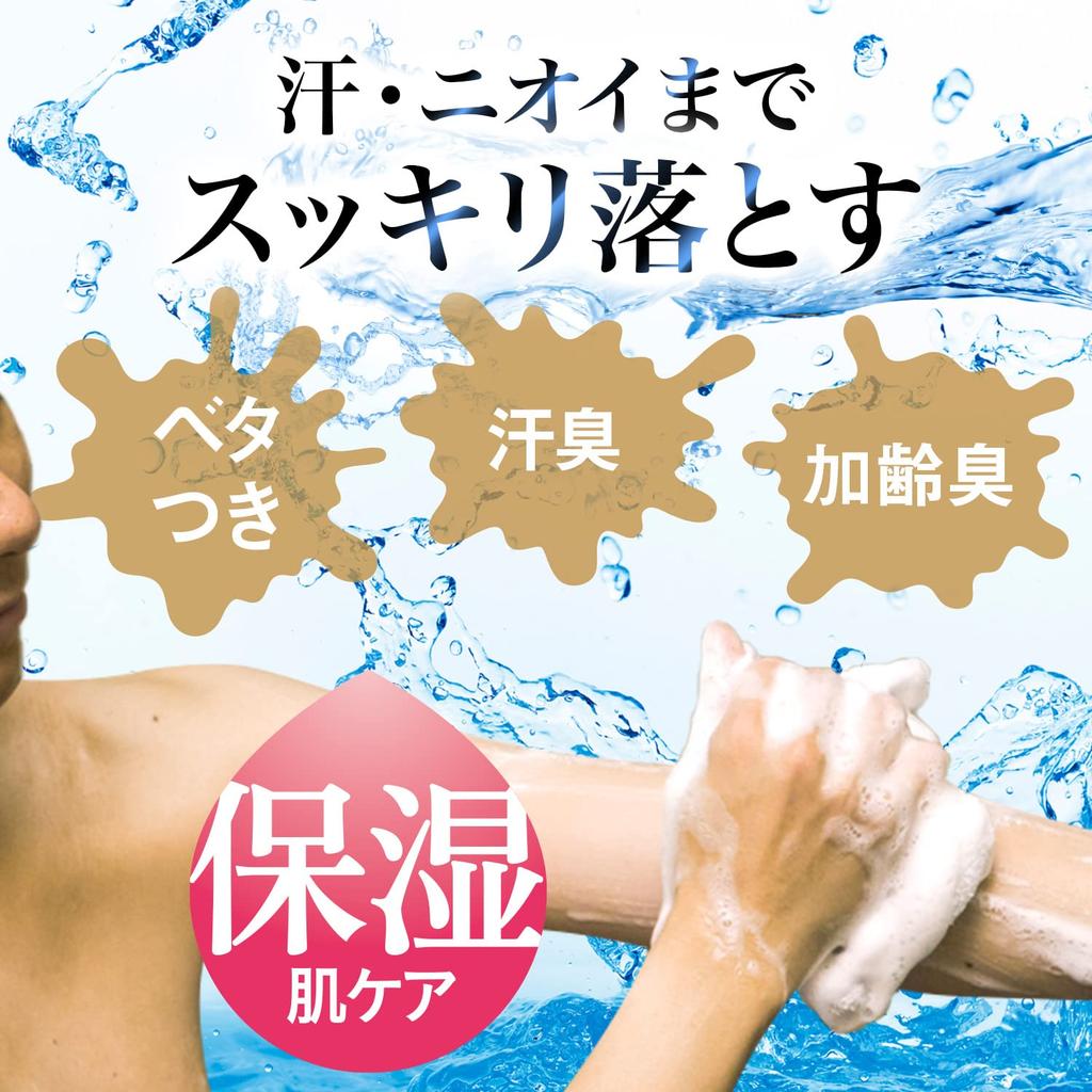 LUCIDO Medicated Deodorant Body Wash for Men, Unscented, Moisturizing, Targets Aging Odors, 450ml