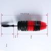 Capulo Red & Black Dual-Bristle Car Cleaning Brush Set
