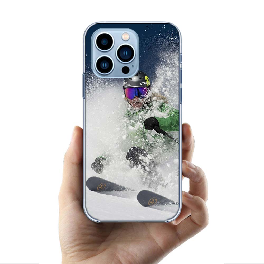 Skiing Snow Snowboard Ski Cases Phone Case For Iphone 17E 16E 17 Air 16 Pro Max 15 Pro 14 Plus 11 13 12 Mini Cover Cases Compati