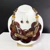 Elegant Shell Jewelry Set With Geometric Design Lightweight Sturdy For Daily Wear And Special Occasions Multiple Color Options