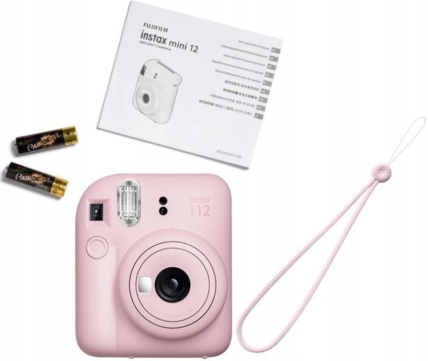 Aparat Fujifilm Instax Mini 12 Różowy + Wkład Biała Ramka
