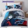 Billie Eilish Pattern Bedding,Quilt Set Quilt Cover Pillowcase Home Birthday Gift (1 * Duvet Cover + 2 * Pillowcase, Without Core)