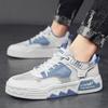 Summer new color matching college style casual low-top board shoes mesh thin breathable thick sole increased height