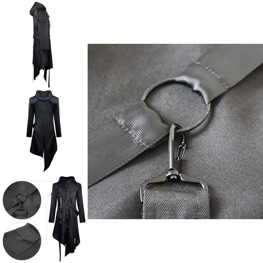 Elegant Gothic Swallow-tail Coat For Men Perfect Cosplay Costume Halloween Uniform