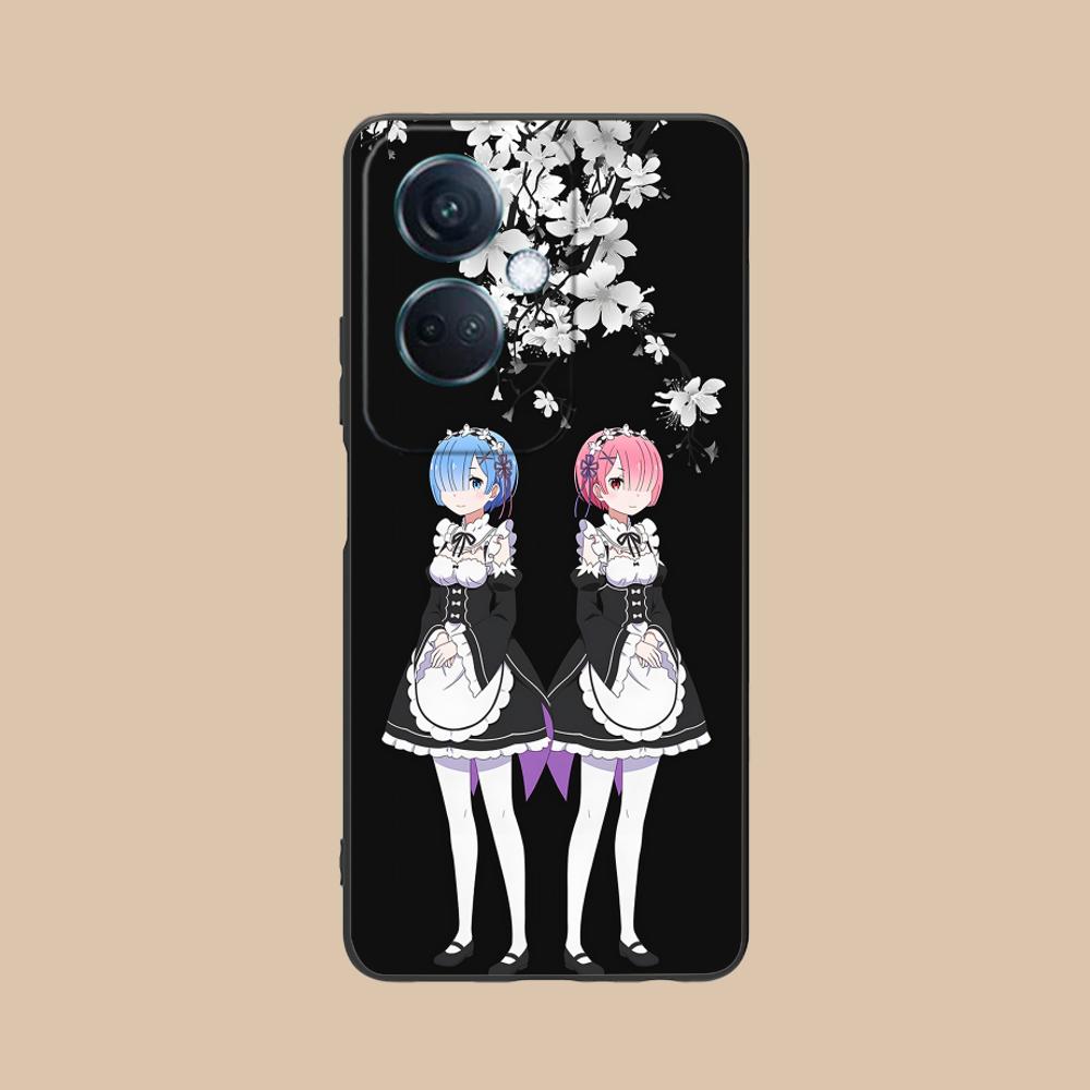 ReZero Rem Ram Matte TPU Mobile Phone Case for OPPO Find X9 X8 X7 X6 X5 X3 X2 Plus S Pro Ultra Lite Colorful Printing Cover