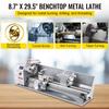 1100W Mini Metal Lathe 220MMx750MM Variable-Speed Metal Lathe RPM Metal Milling Machine Digital Milling Metal Lathe with 3-Jaw Chuck, MT5 Spindle