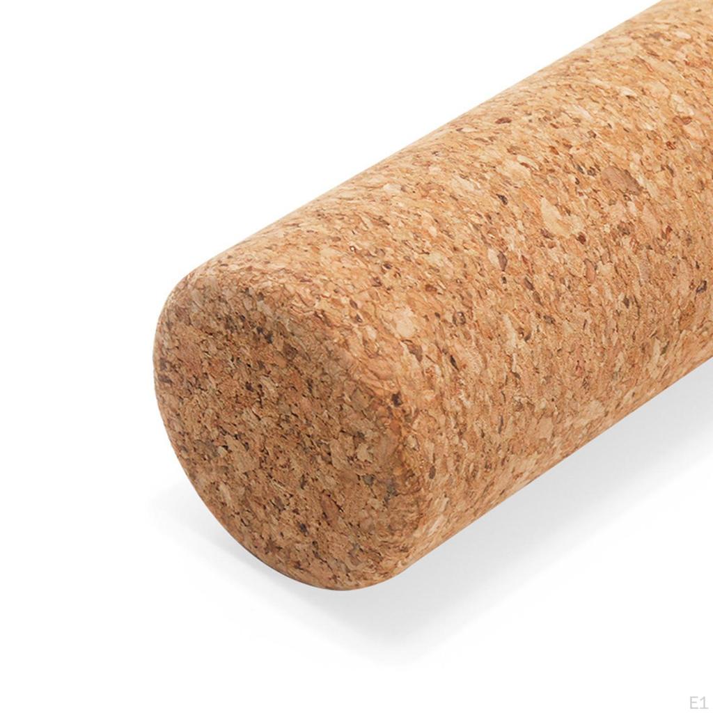 Cork Yoga Pillar Massage Roller Pilates Balance Multiuse Athletes Fitness Practice for Upper