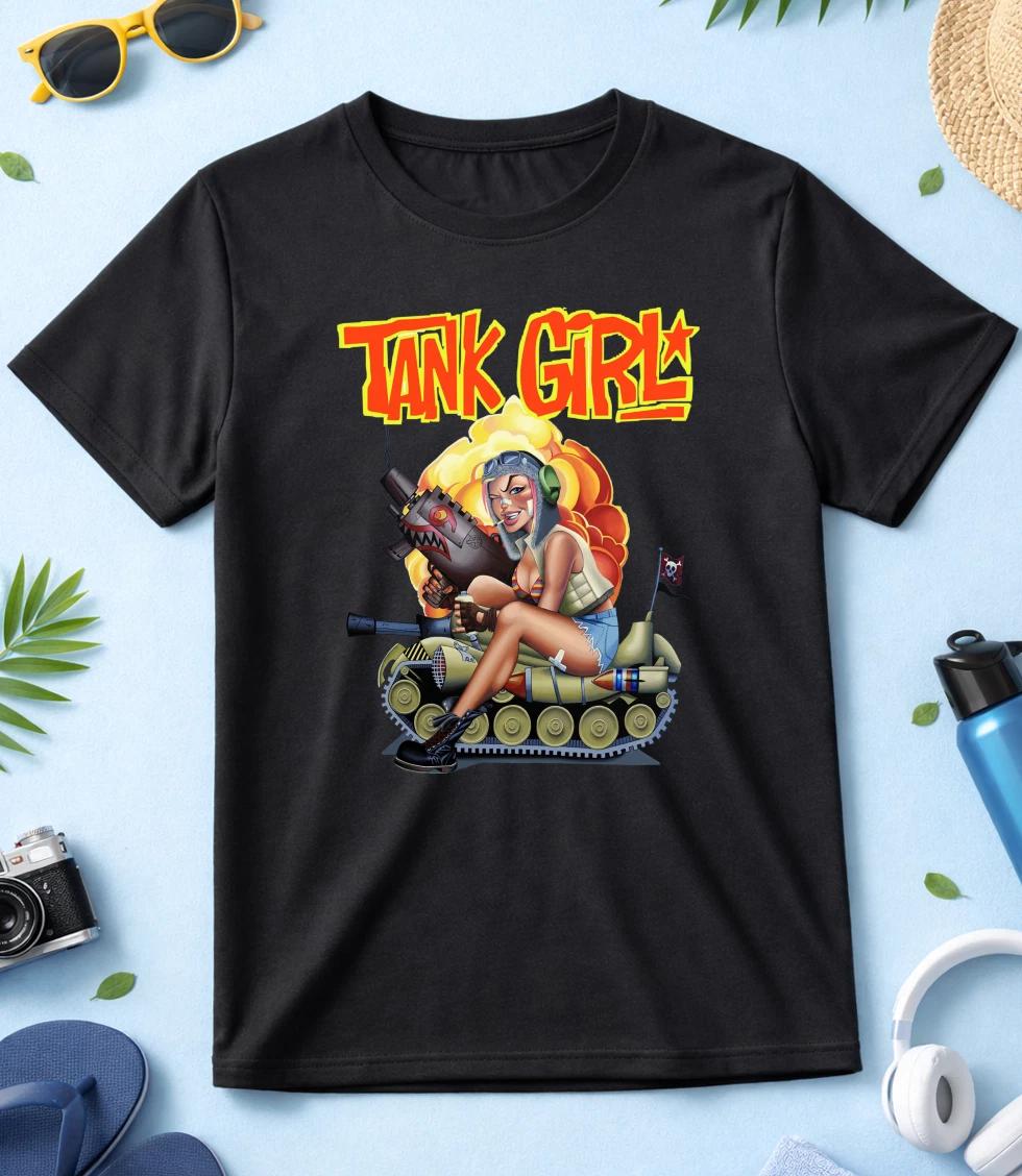 Tank Girl, Short Sleeve White/Black Men-Women T Shirt G001 XXL