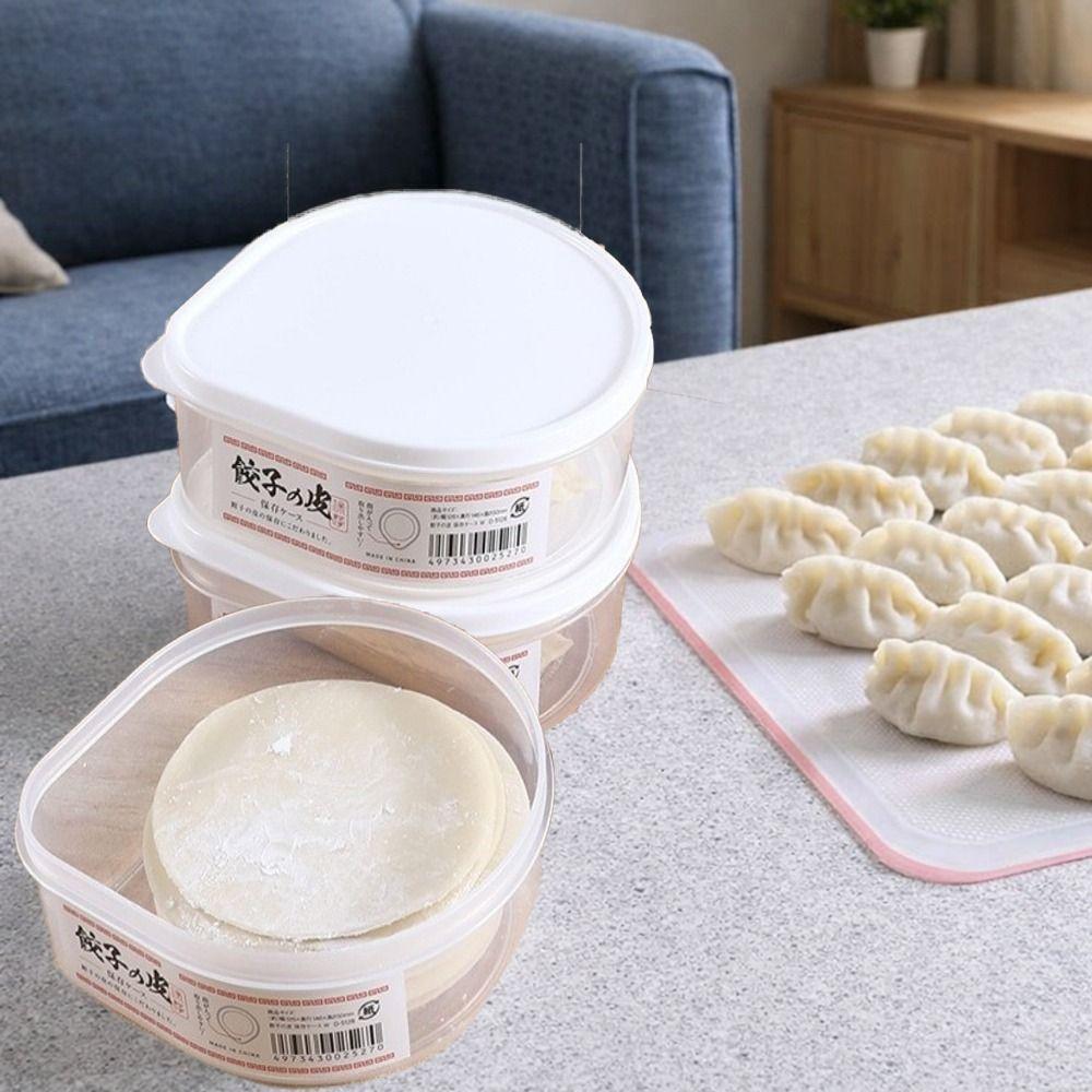 Versiegelte Teigtaschenhaut-Aufbewahrungsbox Kunststoff-Lebensmittelaufbewahrungsbehälter Gefrierorganizer Kühlschrank