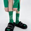 Tide Brand 23Fw Niche English Alphabet Double Needle Socks Medium Tube Socks Pure Cotton Stacking Socks Of The Same Style