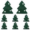8Pcs Christmas Cutlery Bags Tree Shape Fork Cutter Pouches for Party Supplies Cutlery Holder for Party Tableware Utensil Holder