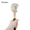 Golden White Horse Fashion Walking Stick Decorative Cospaly Vintage Party Fashionable Walking Cane Crosier 94.5cm